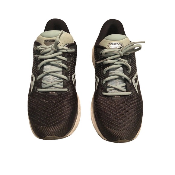 Saucony Shoes - Saucony Triumph 18 Running Shoe Sport Walking Women Charcoal/Sky - 8.5 M US